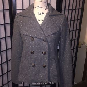 Pink Envelope Polka-Dot Peacoat